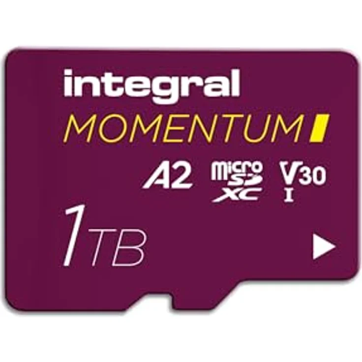 Integral Momentum I, 1 TB MicroSD Speicherkarte, UHS-I, 210 MB/s Lesegeschwindigkeit, Bordeaux – Bild 1