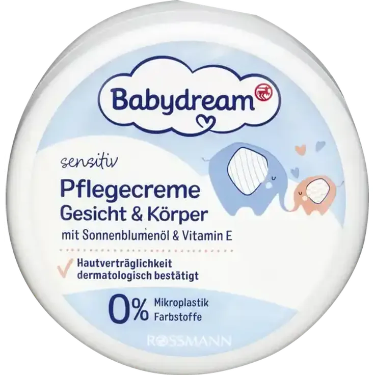 Babydream sensitiv Pflegecreme Gesicht & Körper, 150 ml