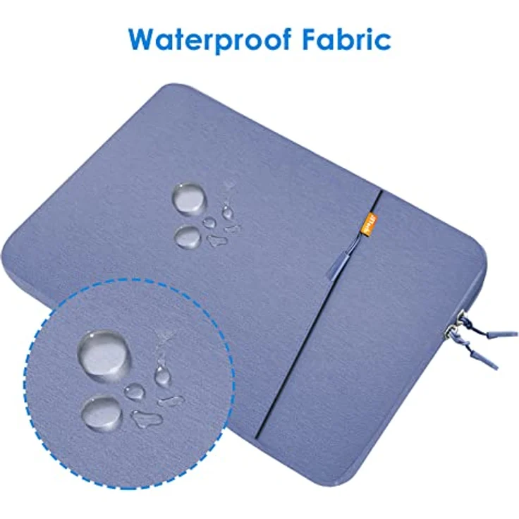 JETech Laptoptasche Hülle für 13,3 Zoll MacBook Air/Pro, 14 Zoll MacBook Pro 2021 M1, 13-13,6 Zoll Notebook, Wasserdicht Laptophülle Stoßfest Laptop Sleeve mit Zubehörtasche (Lila) – Bild 4