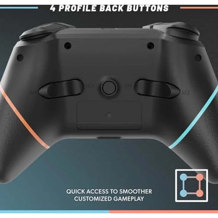 Hyperkin Armor3 NuChamp Wireless Gaming Controller, ergonomisch für Nintendo Switch OLED und Switch Lite, schwarz, kabellose RF-Übertragung, integrierte Vibration – Bild 5