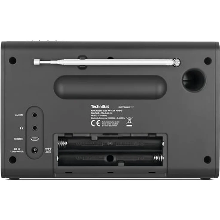 TechniSat DIGITRADIO 217 – Kompaktes und tragbares DAB+ Digitalradio mit Bluetooth und Farbdisplay, schwarz – Bild 5