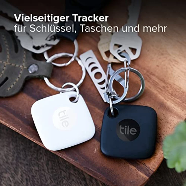 Tile Mate (2022) Bluetooth Schlüsselfinder, 2er Pack, 60m Reichweite, inkl. Community Suchfunktion, iOS & Android App, Alexa & Google Home kompatibel, schwarz – Bild 2