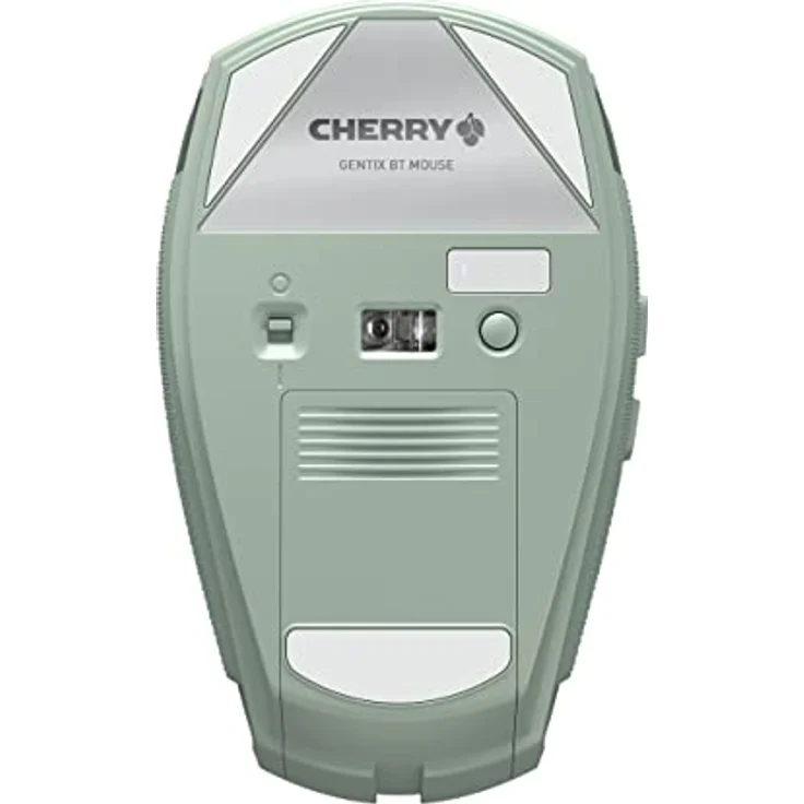 CHERRY GENTIX BT, kabellose Bluetooth Maus, Multi-Device Funktion für bis zu 3 Endgeräte, umschaltbare Auflösung (1000/2000 DPI), 7 Tasten und Scrollrad, batteriebetrieben, Agave Green – Bild 5