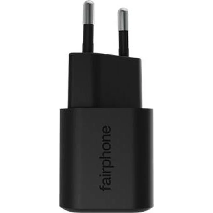 Fairphone 30W GaN USB-C Fast Charger, schnelles USB Ladegerät mit fortschrittlichem Kurzschlussschutz, Schwarz