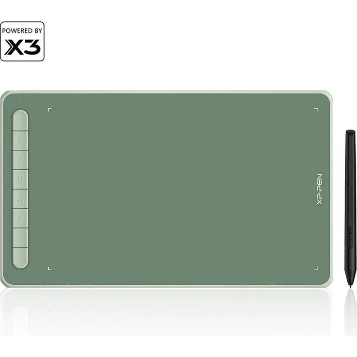 XP-Pen Deco L 10 x 6 Zoll Grafiktablet Drawing Tablet, mit X3 Stift, 8 Schnellzugriffstasten, Grün