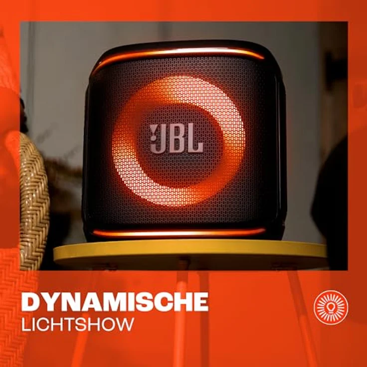 JBL PartyBox Encore 2, Bluetooth Partylautsprecher mit 15 Stunden Akkulaufzeit, spritzwasserfest und inkl. kabellosem Mikrofon, Schwarz – Bild 3