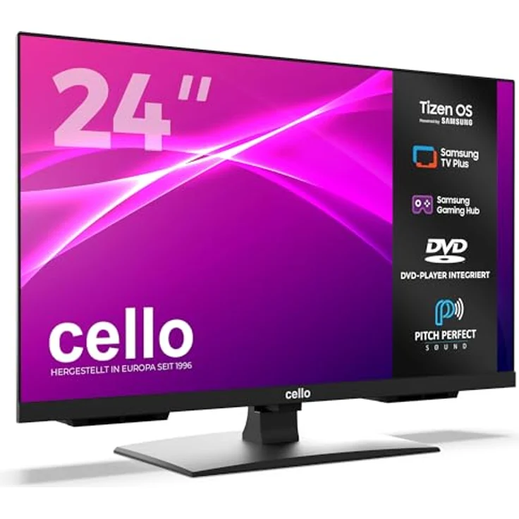 CELLO Cello 24, Tizen OS LED Smart TV mit DVD-Player, Triple Tuner, Pitch Perfect Sound, Bluetooth, WLAN, App Store – Bild 2
