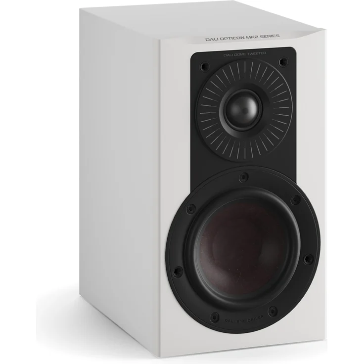 Opticon 1 MKII Regallautsprecher weiß seidenmatt/grau – Bild 1
