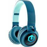 PowerLocus Kabellose Kopfhörer Buddy Kids blau - Bluetooth 5.3-Kopfhörer oder kabelgebunden mit 3,5-mm-Audiokabel
