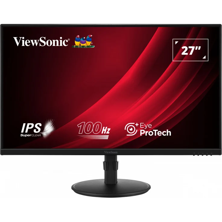 ViewSonic VG2708A-MHD, 27" Full HD IPS Monitor, 1920 x 1080, 100Hz, 5ms, ergonomischer Standfuß, HDMI/DisplayPort/VGA, Eye ProTech+ – Bild 1