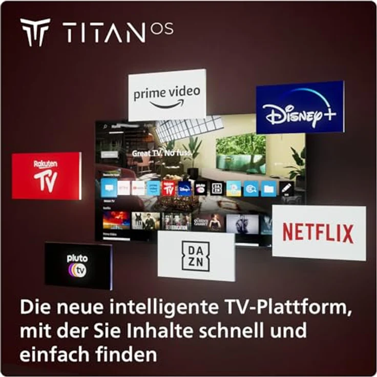 PHILIPS 32PHS6009 HD LED Smart TV - 32-Zoll Display mit Pixel-präziser, HD Titan OS Plattform und Dolby Digital - Matt Schwarzer – Bild 3
