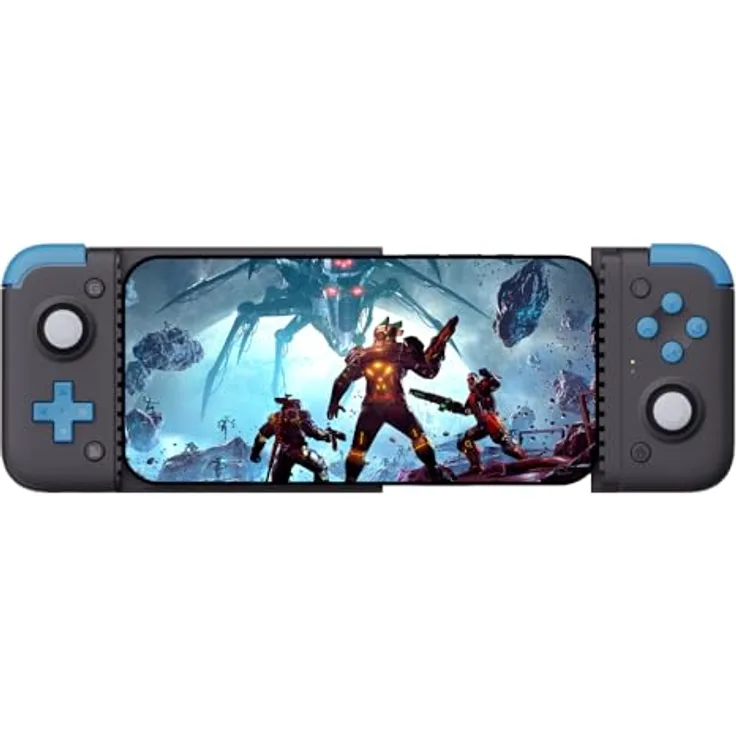 Gamesir X2s, Gaming Controller mit Smartphone-Halterung, USB-C, Schwarz, universelle Kompatibilität für iOS, Android und PCs, Hall-Effekt-Technologie für präzise Steuerung