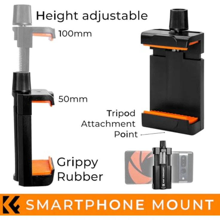K&F Concept Tripod BI234M, Aluminium Dreibeinstativ mit 160 cm max. Arbeitshöhe und 8 kg Tragfähigkeit – Bild 7