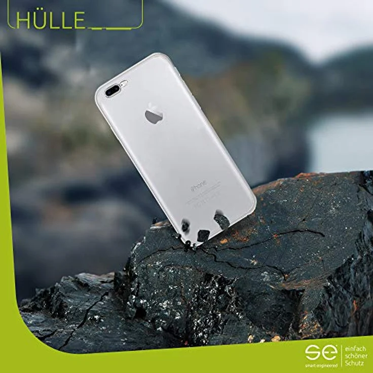 smart engineered Transparente Hülle, geeignet für Apple iPhone 7 Plus/8 Plus, Handy-Schutzhülle, transparent – Bild 2
