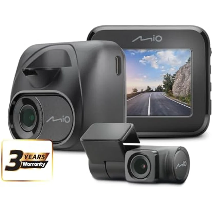 Mio MiVue C595WD Dashcam (Eingebautes Mikrofon, Eingebautes Display, Nachtsicht, Beschleunigungssensor, GPS-Empfänger, WLAN, Full HD), Schwarz – Bild 6