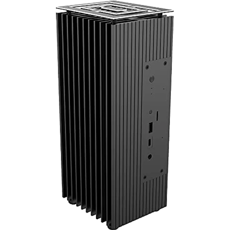 Akasa Turing A50 MKII (UCFF), PC Gehäuse, Schwarz - Aluminiumkern für effizientes Wärmemanagement