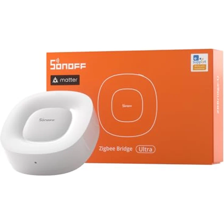 Sonoff Bramka Matter ZigBee Bridge Ultra ZBBridge-U, Smart Home Hub mit RJ45 LAN, 1.5 GHz Prozessor, 1 GB RAM, 8 GB Speicher, Weiss – Bild 1