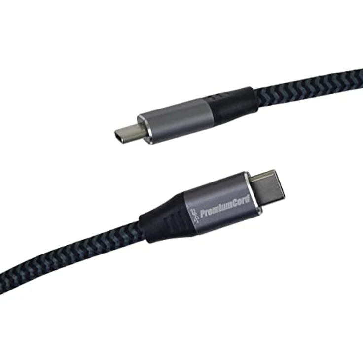 PremiumCord USB-C 3.2 Gen 1 Verbindungskabel, Datenkabel SuperSpeed bis zu 5Gbit/s, Ladenkabel bis zu 2A, USB 3.2 Generation 1 Typ C Stecker, Länge 0,5m Grau – Bild 4