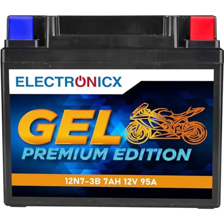 Electronicx Extreme Edition GEL Batterie 7Ah 12V für Motorrad, Roller, Quad und ATV – wartungsfrei, auslaufsicher und rüttelfest – Bild 1