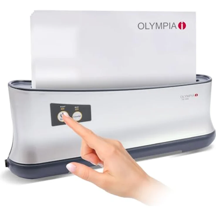 Olympia TB 1280 Thermobinder (Automatische Abschaltung, Schnelles Aufwärmen, Bis 200 Blatt, Bindegerät für Thermo-Bindemappen, Thermobindemaschine DIN A4 für Büro) – Bild 2