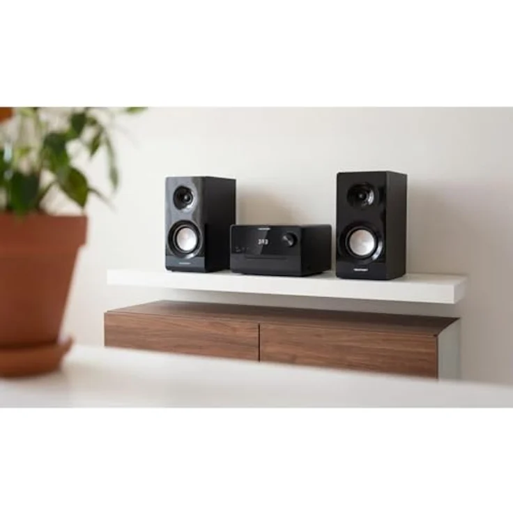 Blaupunkt MS49DAB Micro-Stereoanlage, 100 W RMS, DAB+-Tuner, HDMI-ARC, LED-Display, FM-Radio, Teleskopantenne inklusive – Bild 6