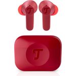 Teufel Airy TWS 2 – Kabellose In-Ear Bluetooth-Kopfhörer, Touch-Bedienung, Mikrofon, Auto-Pairing, AAC, iOS & Android-kompatibel, Rot