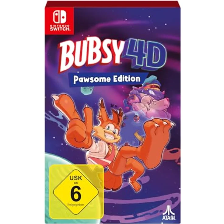 ATARI Bubsy 4D Pawsome Edition, Nintendo Switch, Action Adventure Platformer mit neuen Fähigkeiten und exklusiven Inhalten – Bild 1