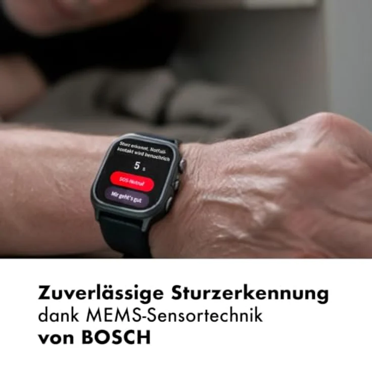 Knauermann PRO 4 Ultra Gesundheitsuhr, 1,95 Zoll AMOLED Display, integriertes GPS, langanhaltende Akkulaufzeit bis 25 Tage, Milanaiseband – Bild 3
