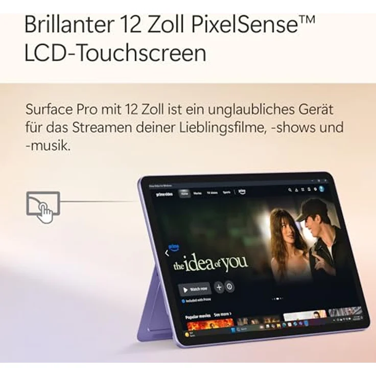 Microsoft Surface Pro Copilot+ PC, 12” LCD Touchscreen, Snapdragon® X Plus, 16GB RAM, 512GB SSD, 1. Edition, Violett – Bild 4