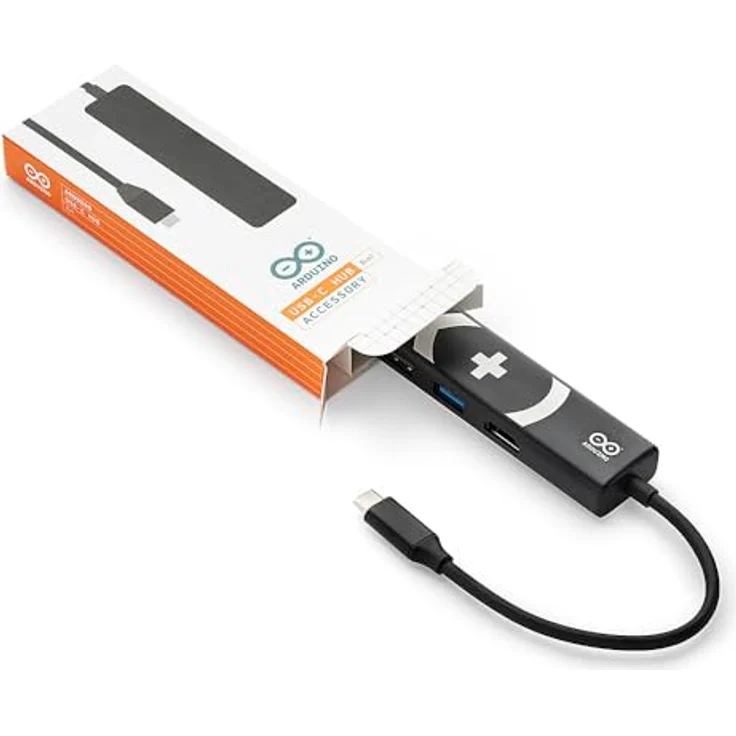 Arduino USB-C Hub (8 in 1) [TPX00241], 4K HDMI, Ethernet, USB-A & USB-C Ports, SD/TF-Kartenleser, 65W Power Pass-Through – Bild 4