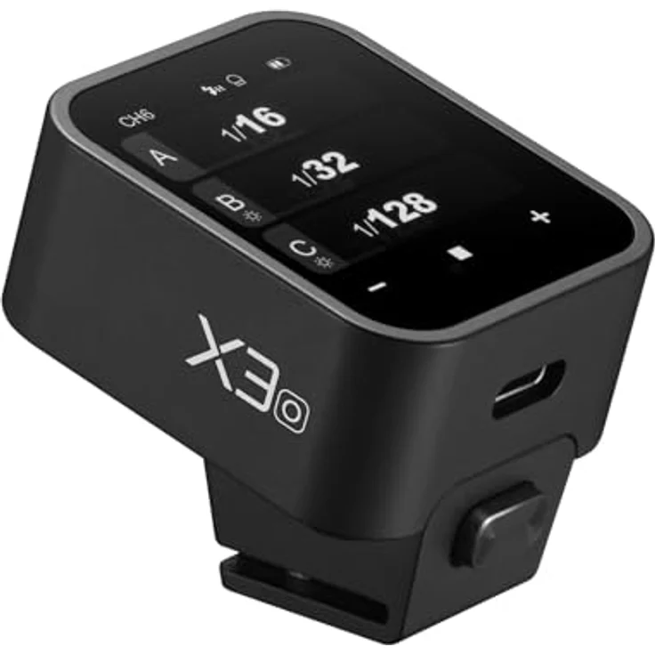 Godox X Nano O Transmitter für MFT, kabelloser TTL Blitzauslöser mit OLED-Touchscreen, Schwarz – Bild 1