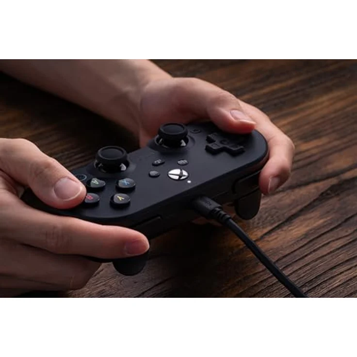 8bitdo Pro 2, kabelgebundener Gaming Controller für Windows und Xbox Series X mit Hall-Effekt-Joysticks, Schwarz – Bild 5