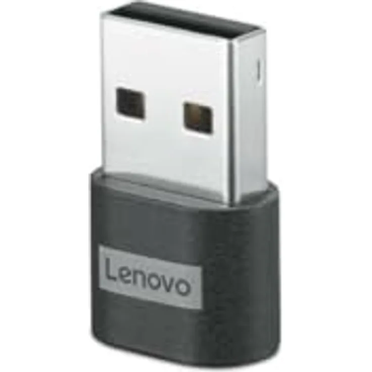 Lenovo Cable Gender Changer USB-C auf USB-A, Adapter in Schwarz, 4X91C99226