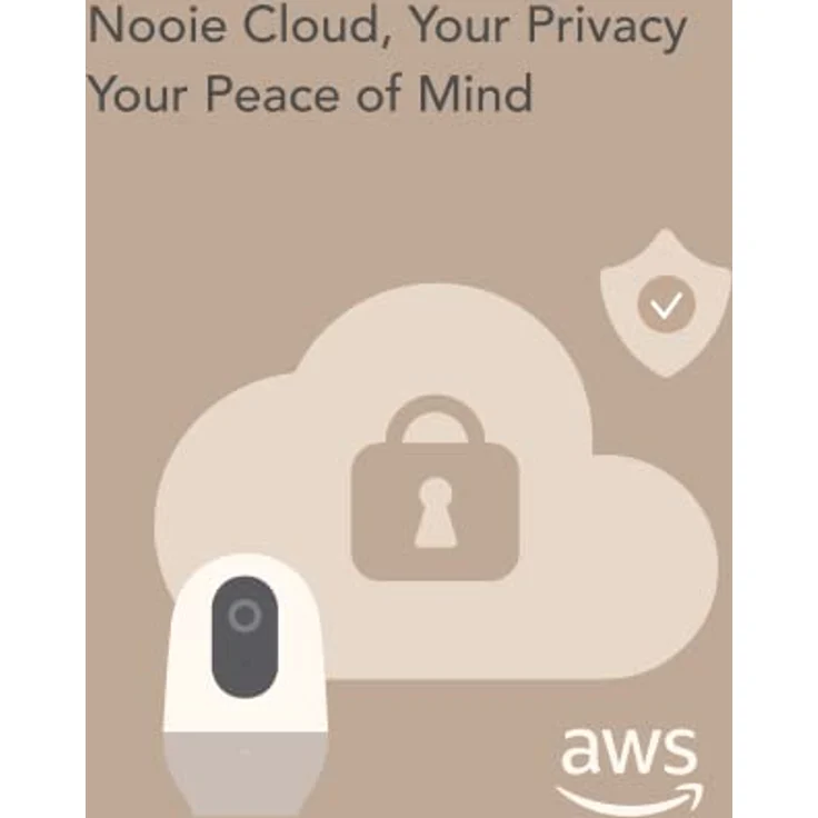 [Exklusiv bei Amazon] Nooie Babyphone mit Micro-SD-Karte, WLAN-Haustierkamera für den Innenbereich, kabellose 360-Grad-IP-Kamera, 1080P, Bewegungsverfolgung, Super-IR-Nachtsicht, mit Alexa – Bild 2