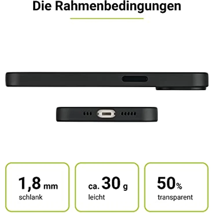 ARTWIZZ IcedClip für iPhone 12 - 12 Pro - 13 Schutzhülle Hülle Schutz Case Clip iPhone 12 - Pro (6.1“), Night-Black – Bild 5