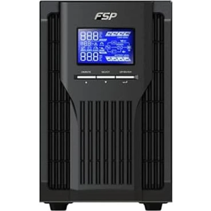 FSP Fortron Champ Tower 3k, echte Doppelwandler Online-USV,3000 VA - 2700 W, bis 300VAC, mit USB, RS-232 ,Eingangsleistungsfaktor-Korrektur, Generator kompatibel, Transfer Zeit 4 ms (Typical) – Bild 2