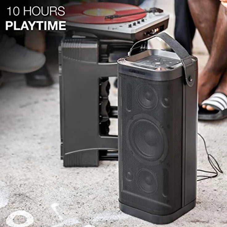 Reloop Groove Blaster BT Lautsprecher AUX, NFC, USB Schwarz - Preisvergleich – Bild 2