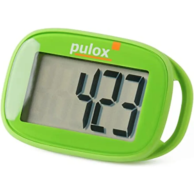 PULOX Pulox Pedometer PS-100 - Einfacher und präziser Schrittzähler mit 3D-Sensor in Grün