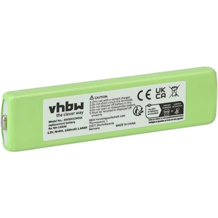 vhbw Akku für Philips EXP7361 MP3-Player, 1200 mAh NiMH, wiederaufladbar – Bild 1