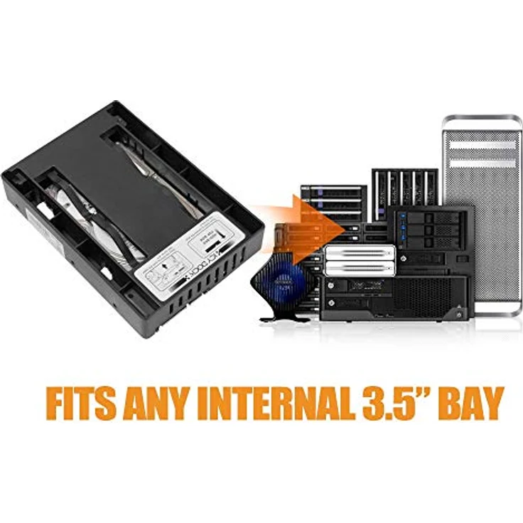 ICY DOCK EZConvert Lite MB882SP-1S-3B - 2,5 Zoll (6,4cm) zu 3,5 Zoll (8,9cm) SATA SSD-HDD Konverter – Bild 6
