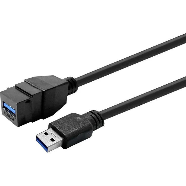 VivoLink PROKEYUSB3AFM5B, USB 3.0 Aktives Kupferkabel, 5 m, langlebig und flexibel, Schwarz
