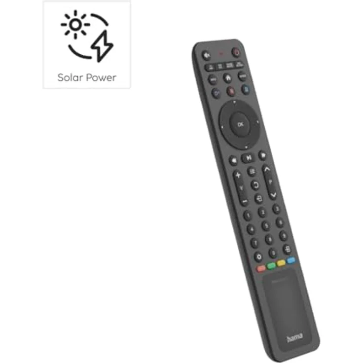 Hama 221057 Universal Fernbedienung, IR, Solar, USB-C, schwarz, aus recyceltem Kunststoff – Bild 3