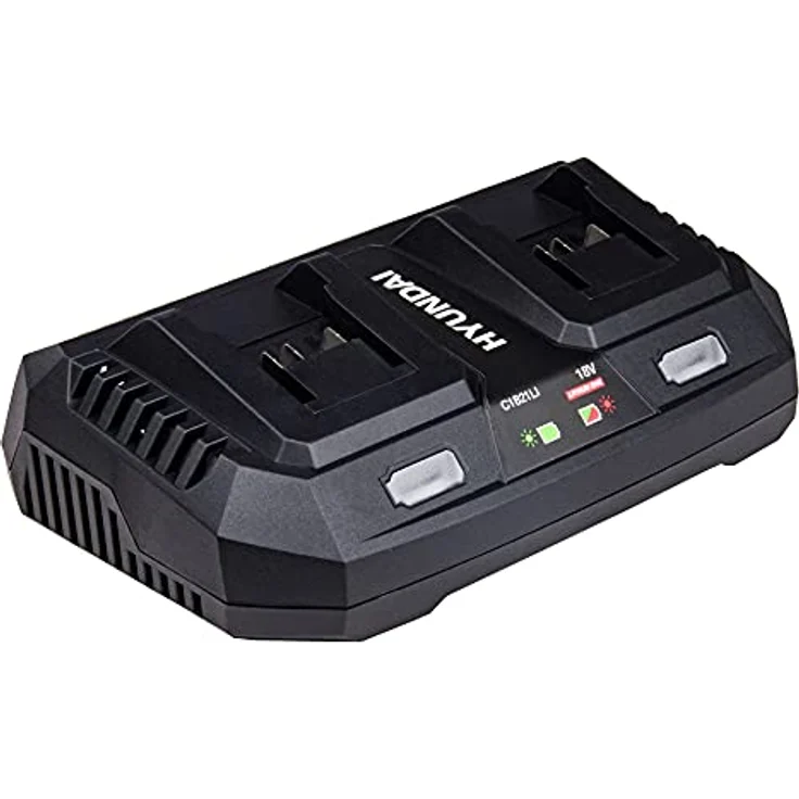 HYUNDAI Doppel-Ladegerät C1821LI, Original Ladegerät für 18V Lithium-One-Serie, 160W, blau – Bild 3
