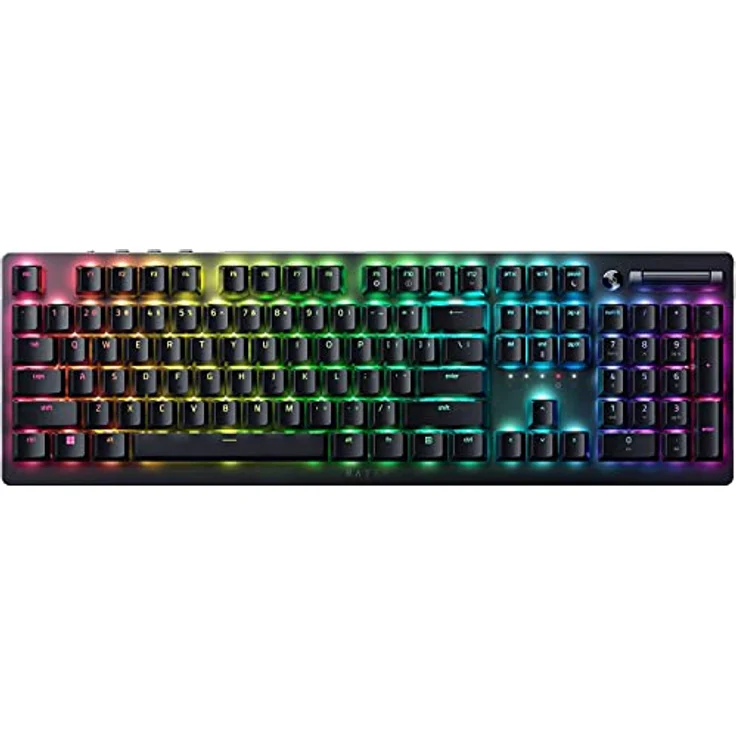 Razer DeathStalker V2 Pro (Red Switch) - Kabellose Optische Low-Profile-Gaming-Tastatur (Lineare Optische Switches, HyperSpeed Wireless, Bluetooth 5.0) QWERTY US-Layout | Schwarz – Bild 1