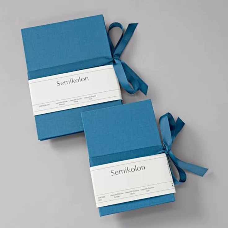 Semikolon Fotoalbum Leporello 357556 Classico, Platz für 14 Fotos, azzurro – Bild 5
