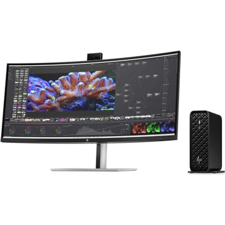HP Z2 Mini G1i, Mini-PC mit Intel Core Ultra 7 265, 32 GB RAM, 1 TB SSD, NVIDIA RTX A1000, schwarz, Windows 11 Pro – Bild 3