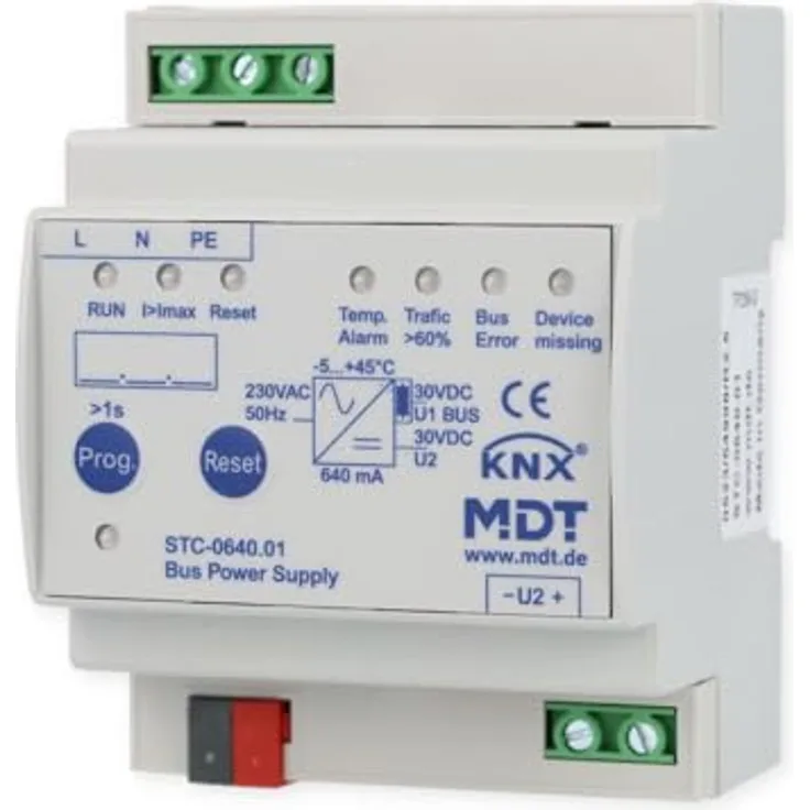 MDT technologies GmbH Busversorgung mit Diagnosefunktion, 640mA für Hausautomation KNX, langlebig und flexibel gestaltet