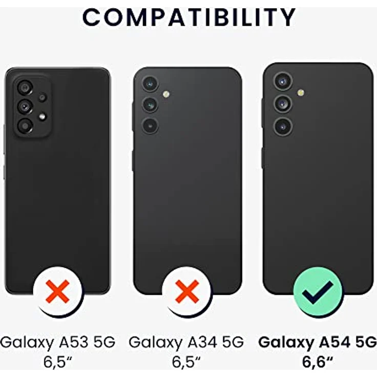 kwmobile Handyhülle für Samsung Galaxy A54 5G – weiche Silikon Schutzhülle in Graugrün mit präzisen Ausschnitten für Kamera und Anschlüsse – Bild 2