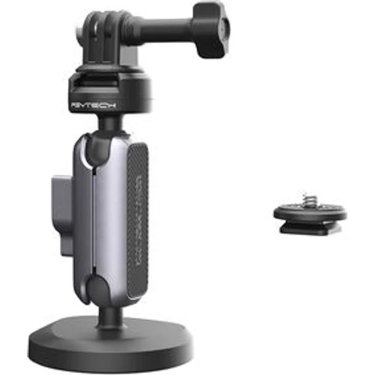 PGYTECH CapLock Action Kamera magnetische Halterung, 360° verstellbar mit doppelt Kugelkopf, aus hochfester Aluminiumlegierung, zusammenklappbar