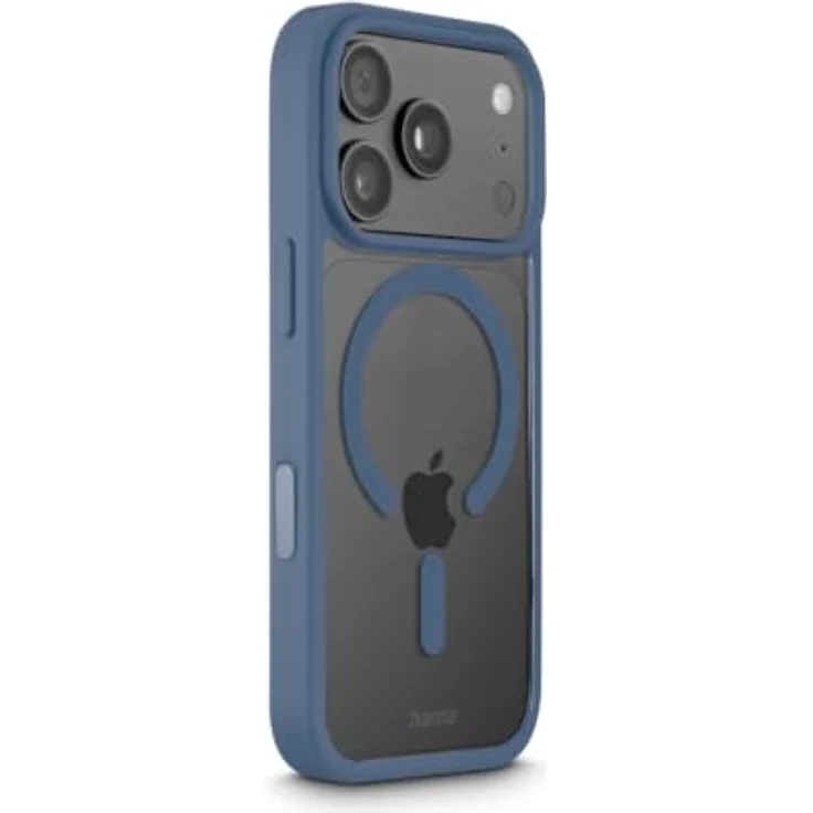 Hama 232451 Frame Protect Cover für Apple iPhone 17 Pro / 18 Pro, magnetisch, transparent, blau – Bild 3